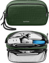 tomtoc Electronic Organizer Travel Case Performance, Water Resistant Dual Compartment Cable Organization Storage Bag for Charger, Cord, Phone, Hard Drive, Power Bank, Accessories Travel Essentials - Roamly