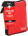 DMI 298-Piece Complete Emergency First Aid Kit, Treats Pain, Swelling, Cuts, Scrapes & Burns, Complete First Aid Guide Included, Clear Pocket Organization, Durable Zippered Travel Bag