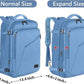 MATEIN Big Backpack for Travel, Carry on Backpack for Airlines with Hide Away Shoulder Straps, Large Hiking Daypack with 2 Handles, Gifts for Traveler Women, Light Blue