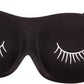Bucky Ultralight Comfortable Contoured Travel and Sleep Eye Mask, Black Eyelash, One Size (5824)