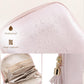 Vlando Small Jewelry Travel Case,Jewelry Pouch Bags with Zipper,Velvet Jewelry Organizer Storage Bag for Bracelet Rings Earring Travel Essentials Gifts for Women Girl-Pink