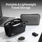 RIGHT AWAY Travel Tech Pouch，Waterproof Cord Case，Electronics Organizer Travel Case，Cable Organizer Storage Bag For Phone, Charger, Accessories(BLACK)