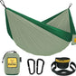 Wise Owl Outfitters Camping Hammock – 500lbs Portable Hammock with Tree Straps - Travel, Backpacking, Hiking, Outdoors Camping Gear - Single or Double