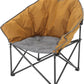 ARROWHEAD OUTDOOR Oversized Heavy-Duty Club Folding Camping Chair with Pocket, Cup Holder, Portable, Padded, Moon, Round, Saucer, Supports 330lbs, Carrying Bag