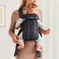 BabyBjörn Baby Carrier Mini, Anthracite, 3D Mesh | Newborn Carrier (7-25 lbs), Ergonomic, Easy-to-Use