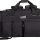 K-Cliffs Tactical Range Duffel Heavy Duty Large Gear Duffle Durable Quality Travel Sports Gym Equipment Bag Military Molle with Lockable Zippers with US Flag Patch 33 Inch Black