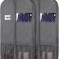 Zilink 43" Suit Bags for Closet Storage and Travel Gusseted Hanging Garment Bags for Men Suit Cover for Travel with Handles for Coats, Jackets, Shirts,Dresses, Grey