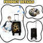 Kids Football Suitcase Set for Boys Hardside Luggage with Spinner Wheels 2 Piece 16inch Toddler Suitcase for Boys Travel Carry on Luggage Airline Approved