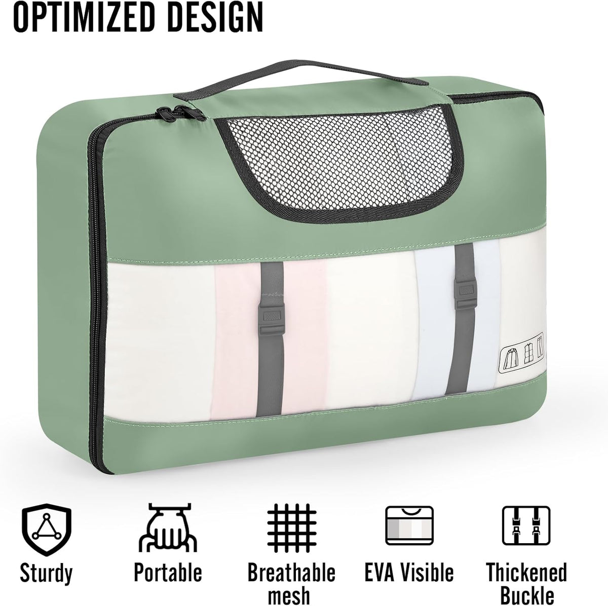 Veken 10 Set Packing Cubes for Travel Essential, Suitcase Organizer Bags in 4 Sizes, Carry-On Luggage Accessories with Large Laundry & Hanging Toiletry Bag, Must-Have for Airplane, Road Trip & Camping - Roamly