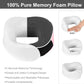 Travel Neck Pillow, Best Memory Foam Airplane Pillow for Head Support Soft Adjustable Pillow for Plane, Car & Home Recliner Use (Pink1)