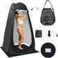 Portable Camping Privacy Tent, Outdoor Shower Tent Kit with 5 Gallon Shower Bag-(Nozzle Upgraded)