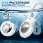 Waterproof Airtag Holder,Airtag Case with Secure Lock,Airtags Keychain for Apple Airtag,Anti-Lost Protective Cover Air tag Accessories for GPS Item Finder Tracker Luggage,Bag,Key,Pet,Cat Dog,White
