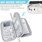 Electronics Travel Organizer,Portable Waterproof Electronic Travel Storage Bag for Small Charging Cord Storage,Charger,Small Electronics,SD Card etc,for Travel,Business - Grey