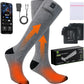 Minthouz Heated Socks, APP Control, 7.4V 5000mAh Rechargeable Battery Powered Smart Foot Warmers Thermal Socks for Men Women, Washable for Winter Fishing Cycling Skiing Skating Hiking Camping