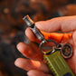 KeyUnity Titanium Emergency Whistle with Metal Lanyard, 120dB+, One-Piece Outdoor Survival Whistle, Ultra-Light, Rustproof
