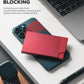 VULKIT Pop up Card Holder Minimalist Credit Card Holder RFID Blocking Slim Metal Card Case for Men or Women(Wine)