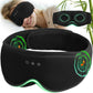 3D Bamboo Cotton Sleep Mask with Bluetooth 5.4 Headphone, Music Wireless Bluetooth Blackout Eye Mask for Side Sleepers, Earphones HD Speaker Microphone for Travel, Gifts for Women Men, Black
