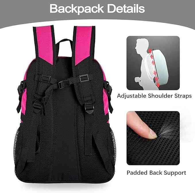 LARIPOP Basketball Bag, Sports Backpack with Ball Holder & Shoe Compartment, Water Resistant Gym Bag for Soccer Volleyball Travel