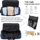Vomgomfom Wheeled Collapsible Duffel Bag,110L-140L Expandable Checked Luggage, No-Telescopic-Handle with Anti-Burst Zipper & Reinforced Frame,Navy - Roamly
