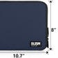BUBM Double Layer Electronics Organizer, Travel Gadget Bag for Cables, Memory Cards, Flash Hard Drive and More, Fit for iPad or Tablet(up To 9.7")--Large, Dark Blue