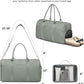 Weekender Travel Duffle Bag for Women - Carry on Bag with Shoe Compartment Overnight Bags with Toiletry Bag Wet Pocket Weekend Traveling Yoga Gym Hospital Bags for Labor and Delivery Green