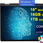 HP Envy x360 2-in-1 AI PC Laptop | 16" WUXGA IPS Touch | Intel 12-core Ultra 5 125U (>i7-1335U) | 16GB DDR5 1TB SSD Backlit Thunderbolt USB-C Poly Studio Privacy Camera Win11Pro Silver + HDMI Cable