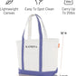 CB STATION Medium Classic Canvas Tote Bag for Women, Top Zipper Closure, Outer Pocket, Daily Essentials, Groceries, Traveling