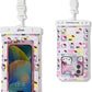 Sonix x Sanrio Waterproof Phone Pouch - Floating Phone Case Dry Bag w/Crossbody Lanyard - Beach Cruise Travel Essentials - Compatible w/All Devices, Touchscreen Friendly | Hello Kitty Grid