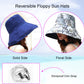Women Wide Brim Sun Hats Metal Wired Edge Summer UV Protection Beach Fishing Hat for Hiking Garden Travel Chin Strap