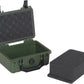 MEIJIA IP67 waterproof hard compact case,Customizable Fit Foam,8.12”x6.56”x 3.56”,Fit Use of Drones, Cameras,Equipments,lens (Green)