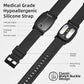 EmeTerm Explore FDA-Cleared Galaxy Black and Navy Blue Anti-Nausea Wristband IP67 Waterproof Morning Motion Travel Sickness Vomit Relief Rechargeable No Gel Drug Free Without Side Effects (2 Pack)