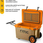 RTIC 52 Quart Ultra-Light Wheeled Hard Cooler Insulated Portable Ice Chest Box for Beach, Drink, Beverage, Camping, Picnic, Fishing, Boat, Barbecue, 30% Lighter Than Rotomolded Coolers