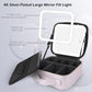 MOMIRA Travel Cosmetic Train Case with Lighted Mirror 3 Color Scenarios Cosmetic Bag Organizer with Adjustable Dividers Makeup Storage for Women, Makeup Accessories & Tools Case Violet Grey