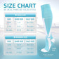 Kickticks 4 Pairs Compression Socks for Woman & Man Unisex 20-30mmHg Knee high Plus Size Wide Calves for Flying Running…
