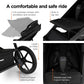 Thule Urban Glide 4-Wheel Single Child All-Terrain Stroller, Full-Suspension System, Air-Filled Tires, Upright seat with Adjustable Recline and Built-in Leg Rest, Baby Stroller