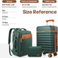 UKEIN Luggage Sets 3 Piece, PC Hardside Carry On Luggage 28Inch With Spinner Wheels with TSA Lock, Carry On Suitcase Set With Travel Backpack for Men (Green, 3 piece set (28inch))