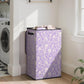 SOLEDI Laundry Hamper with Lid, 90L Tall & Large Floral Laundry Basket, Collapsible Clothes Hamper with Removable Bag, Dirty Hampers for Bedroom, Bathroom, Laundry Room