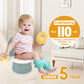 Travel Potty for Toddler, Portable and Foldable Toilet, Apply to Seat Emergency Toilet for Car, Camping, Outdoor, Indoor (grey, small)