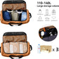 Vomgomfom 32" Soft-Sided Foldable Wheeled Travel Duffel Bag,Expandable 110L to 140L Rolling Cargo Bag with 2 Wheels and Multiple Pockets,Brown - Roamly