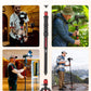 IFOOTAGE 59” Monopod with Feet,Cobra 3 Strike A150S,Professional Travel Camera Monopod,Pedal Lock Base,One-Click Design,for VCR DSLR Nikon Sony,Max.Load 11lbs/5KG