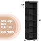 Simple Houseware 6 Shelf Hanging Closet Organizer, Black