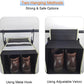 Large-Sized Hanging Shoe Organizer 8-Shelf, Hanging Closet Organizer with 8 Side Pockets, Wider Hanging Shelves for Storage Shoes Clothes 9" W × 11.8" D× 48" H, Black.