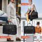 WITZMAN Weekender Bags for Men Women Carry On Duffle Overnight Bag with Toiletry Bag Sets Travel Duffel Bag Shoes Compartment （B694 Black） - Roamly