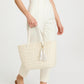 YXILEE Straw Bags For Women | M Size Travel Straw Totes Bag Woven Summer Handmade Shoulder Bag Handbag