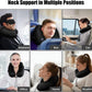 urophylla Inflatable Travel Neck Pillow for Airplanes, Super Soft Velvet Neck Support, Adjustable Firmness, Blow Up Plane Pillow for Long Flights, Road Trips, Travel Essentials with Eye Mask, Earplug