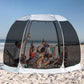 Alvantor Pop Up Screen House Gazebo with Mosquito Netting, Instant UV Resistant Sun Shelter for Patio & Backyard, Portable Canopy Tent for 2-10 Person