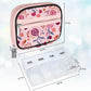 Serfeymi Weekly Travel Pill Organizer Pill Case for Purse with Removable 7 Day Pill Box, Fashionable Travel Medicine Organizer Pill Container for Medicine, Vitamin, Supplement - Pink 01