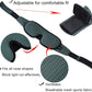 Sleep Mask for Men and Women 3D Contoured Eye Mask Patented Adjustable Light Blocking Night Mask for Sleeping (Green)