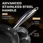 Stainless Steel Nonstick Pots and Pans Set - 11PC, 18/10 Triple Ply Stainless Steel Induction Cookware Set, Kitchen Cookware Sets with Steamer Insert/Stay-Cool Handles, Dishwasher Safe