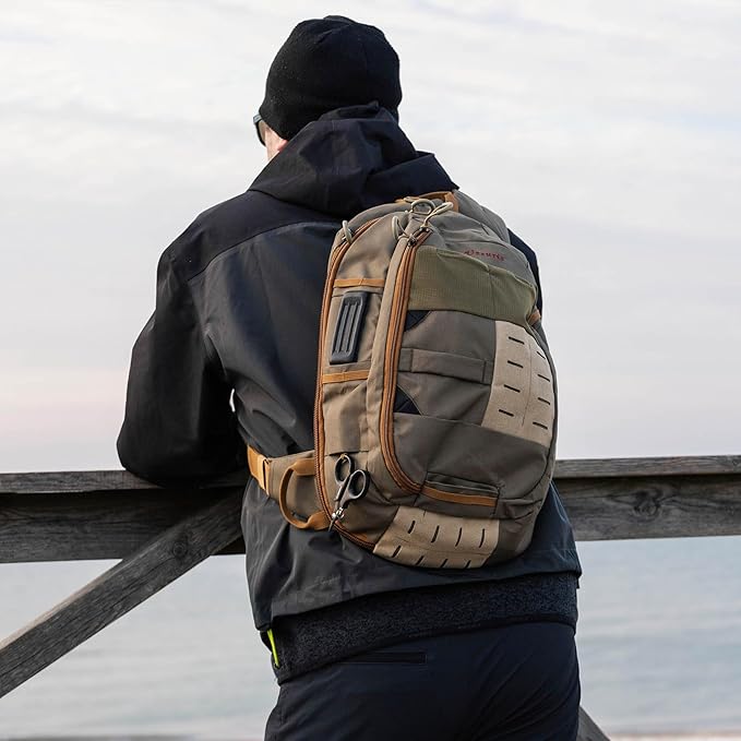 Fly Fishing Sling Pack, Lightweight Fishing Tackle Storage Bag, Large Capacity